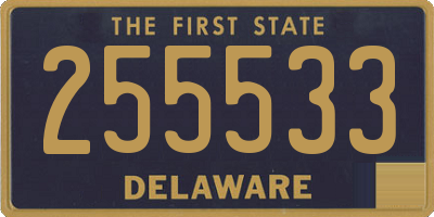 DE license plate 255533
