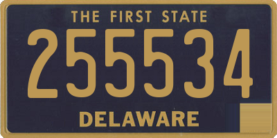 DE license plate 255534