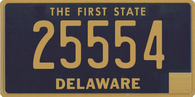 DE license plate 25554