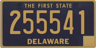 DE license plate 255541