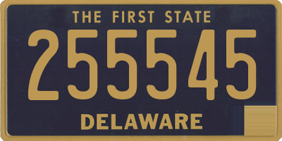 DE license plate 255545