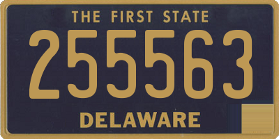 DE license plate 255563