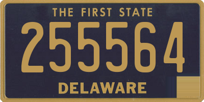 DE license plate 255564