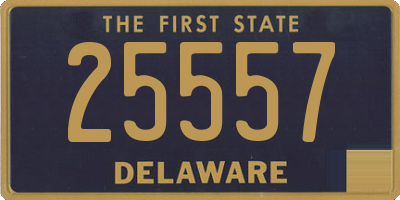 DE license plate 25557