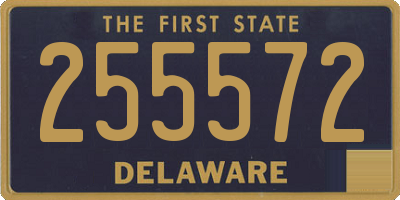 DE license plate 255572