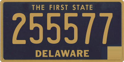 DE license plate 255577
