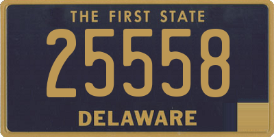 DE license plate 25558