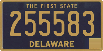 DE license plate 255583