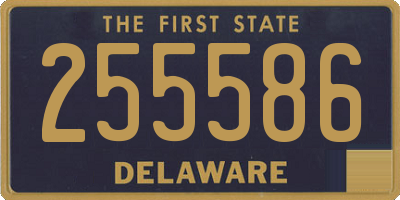 DE license plate 255586