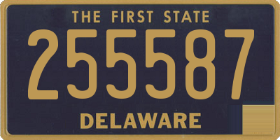 DE license plate 255587