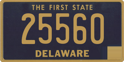 DE license plate 25560