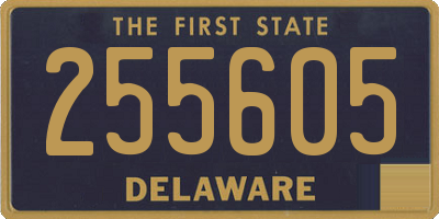 DE license plate 255605