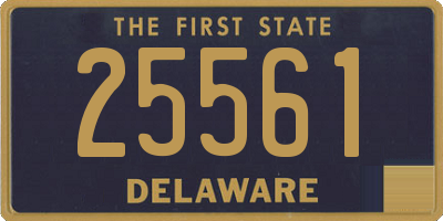 DE license plate 25561