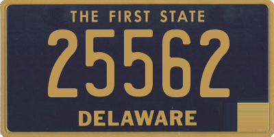 DE license plate 25562