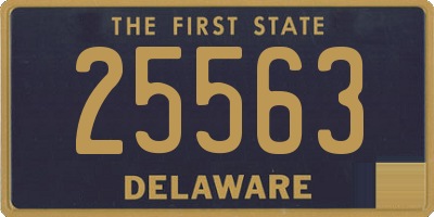 DE license plate 25563