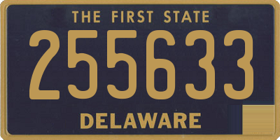 DE license plate 255633