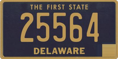 DE license plate 25564
