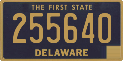 DE license plate 255640