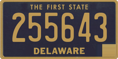 DE license plate 255643