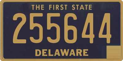 DE license plate 255644