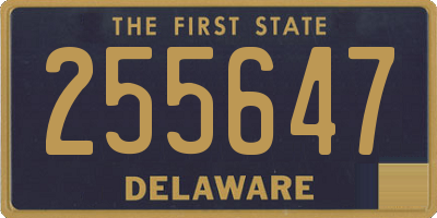 DE license plate 255647