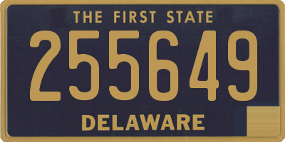 DE license plate 255649