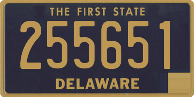 DE license plate 255651