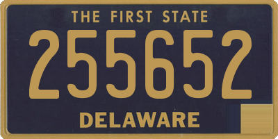 DE license plate 255652