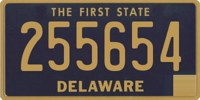 DE license plate 255654