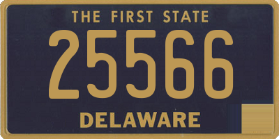 DE license plate 25566