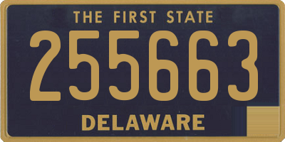 DE license plate 255663