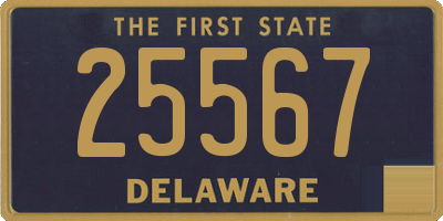 DE license plate 25567