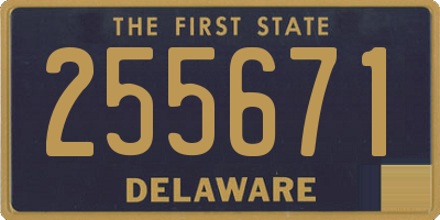 DE license plate 255671