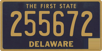 DE license plate 255672