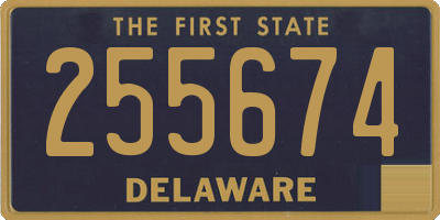 DE license plate 255674