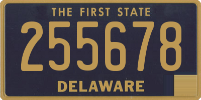 DE license plate 255678