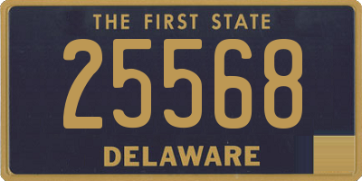 DE license plate 25568