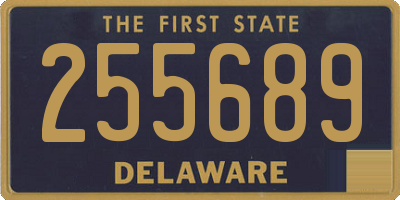 DE license plate 255689