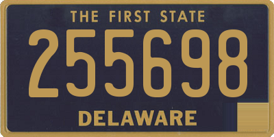 DE license plate 255698