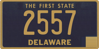 DE license plate 2557