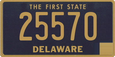 DE license plate 25570