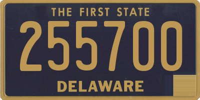 DE license plate 255700