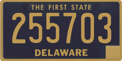 DE license plate 255703