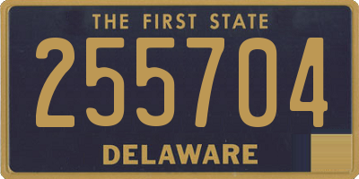 DE license plate 255704