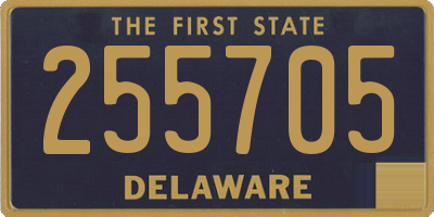 DE license plate 255705