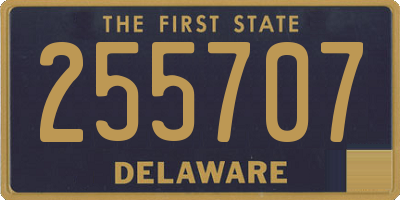 DE license plate 255707