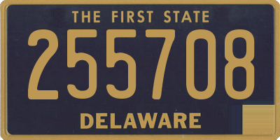 DE license plate 255708