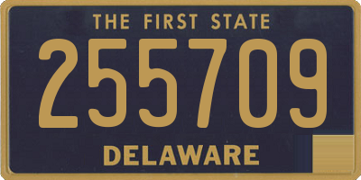 DE license plate 255709