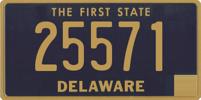 DE license plate 25571