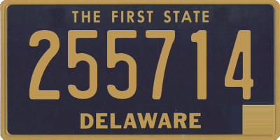 DE license plate 255714